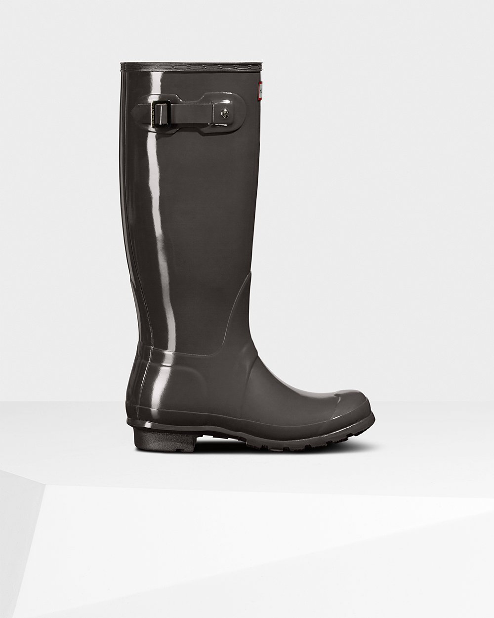 Womens Tall Rain Boots - Hunter Original Gloss (29SKQVTXU) - Grey